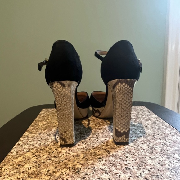 GENUINE - DVF Snake Platform Mary Jane Heels - Picture 5 of 7